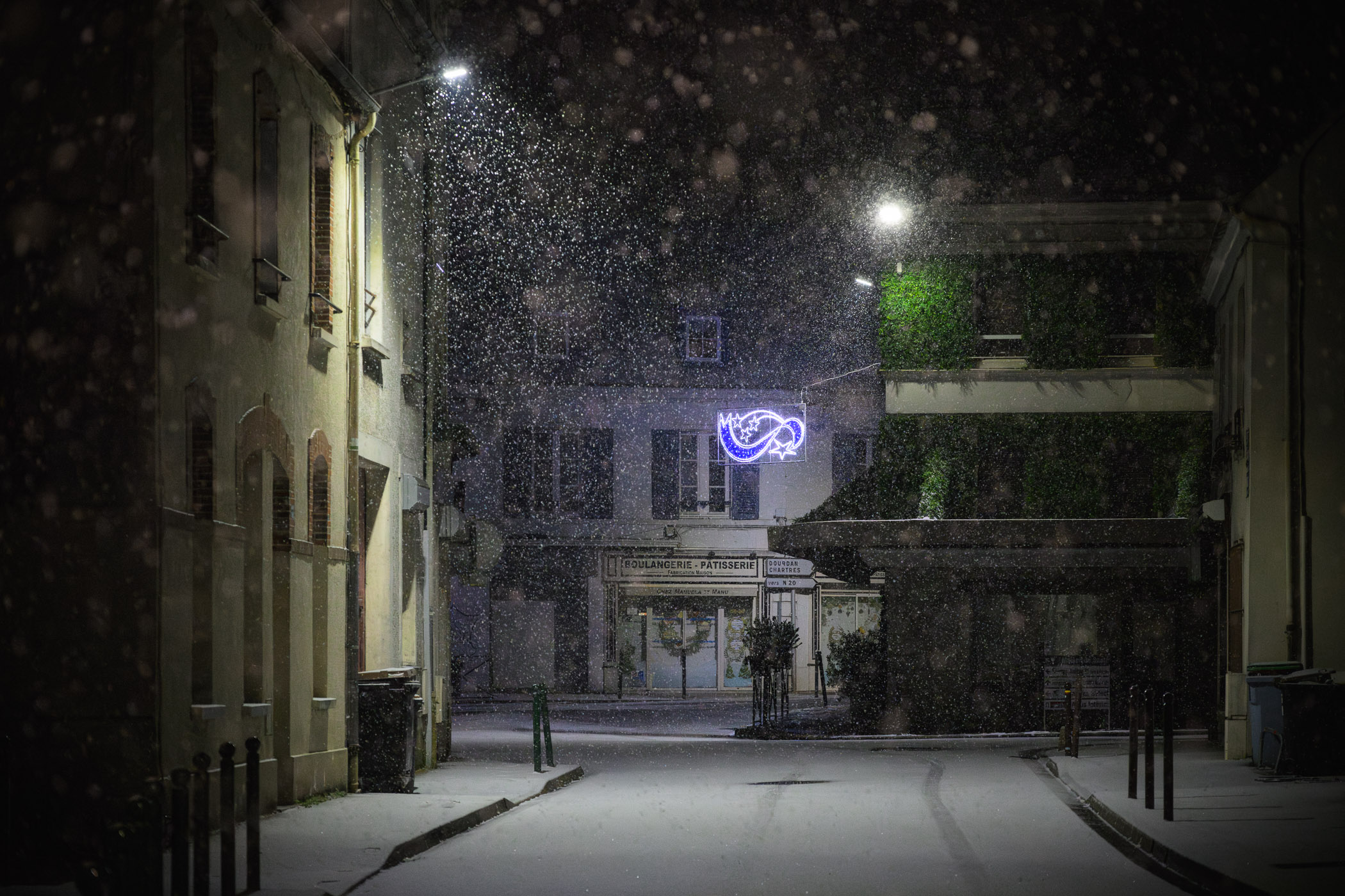 Première neige, Angerville - 2024